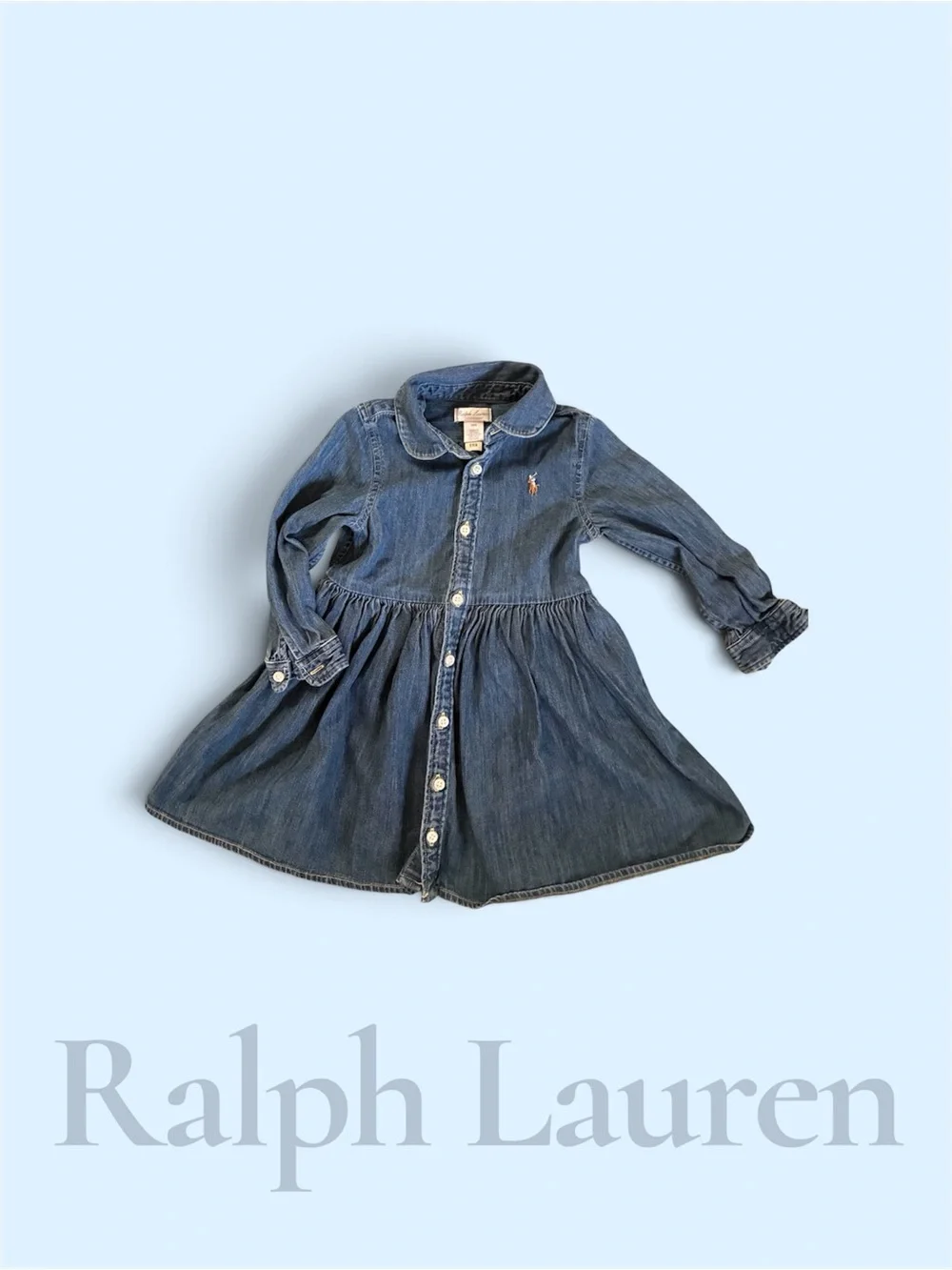 😎 Baby Girl Ralph Lauren Denim Dress